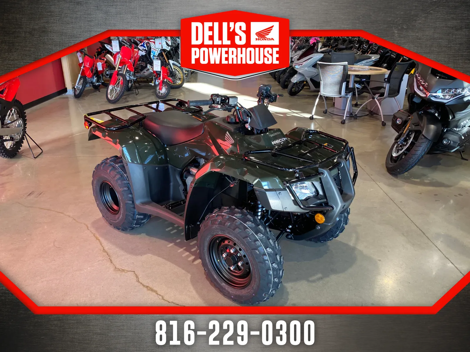 Green 2026 Honda FourTrax Recon ES for sale in Grain Valley, MO