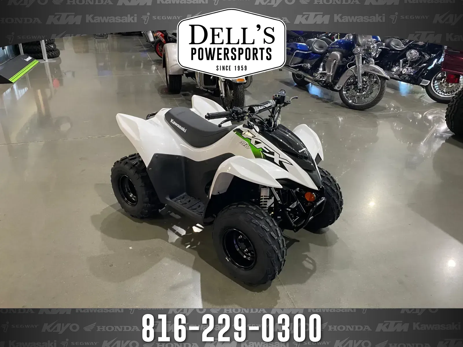 White 2026 Kawasaki KFX 90 for sale in Grain Valley, MO