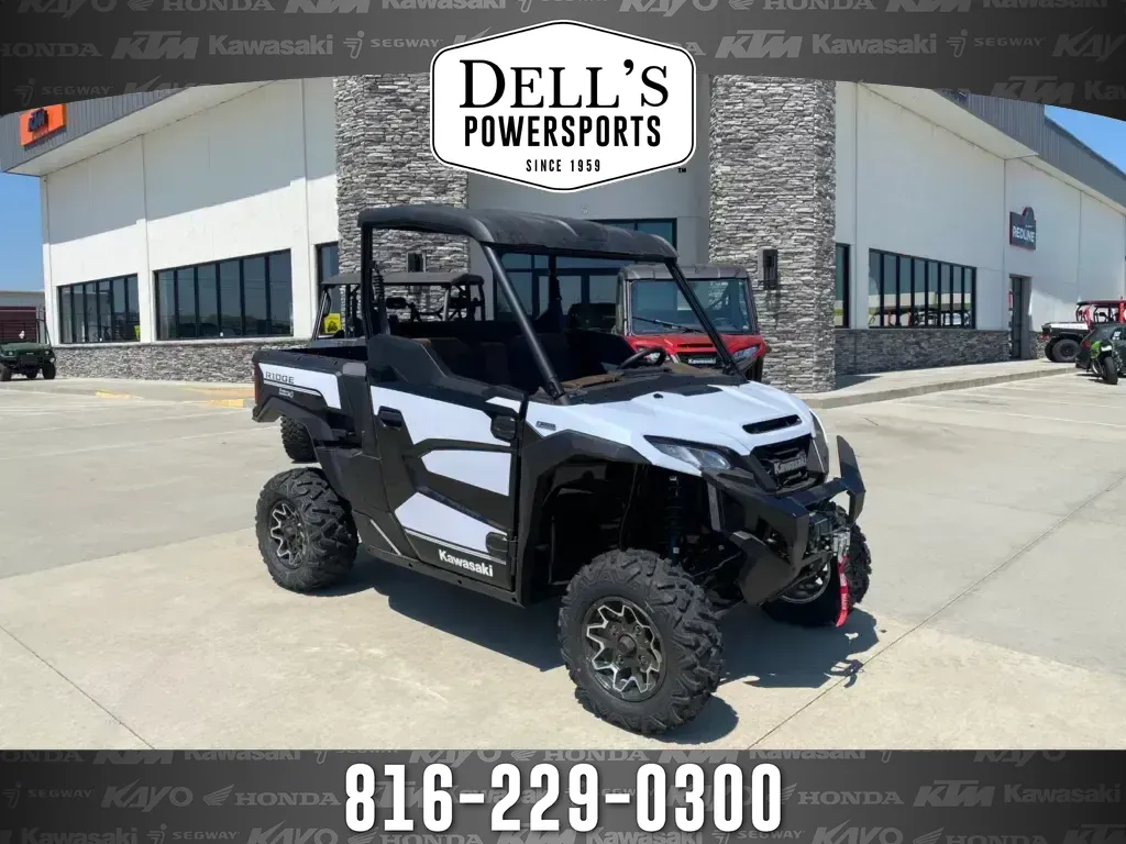 White 2025 Kawasaki RIDGE Ranch Edition for sale in Grain Valley, MO