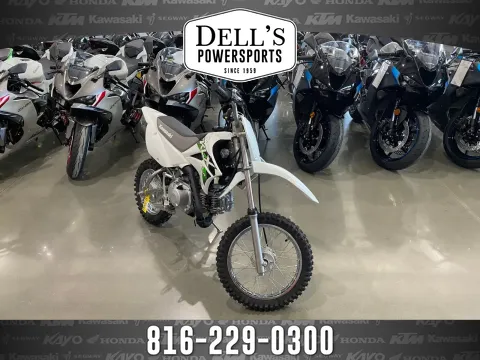 White 2026 Kawasaki KLX 110R L for sale in Grain Valley, MO