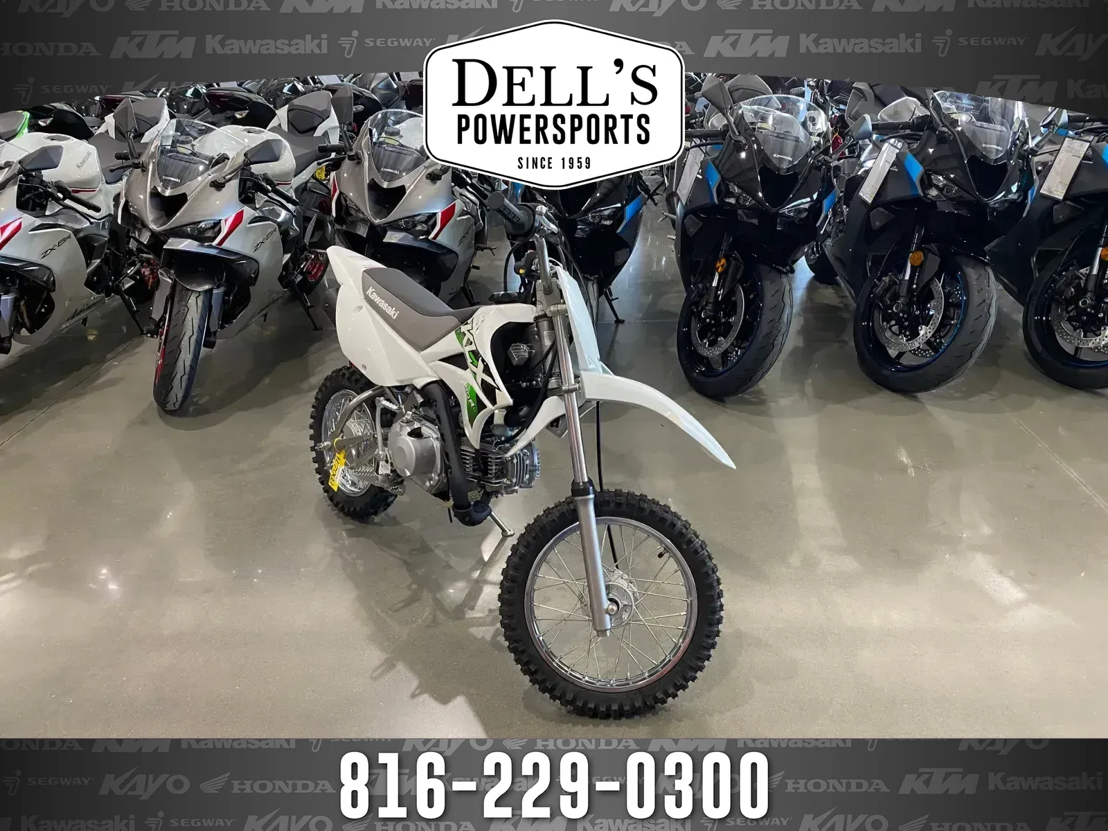 White 2026 Kawasaki KLX 110R L for sale in Grain Valley, MO