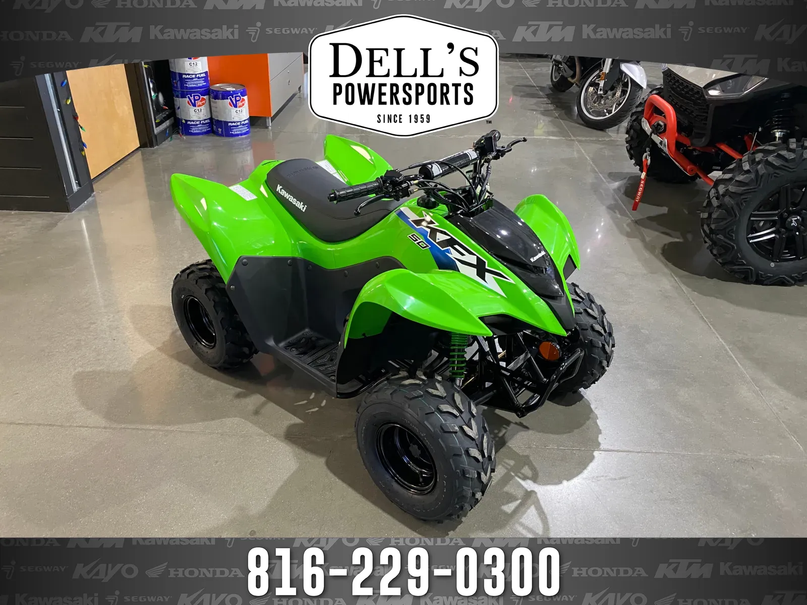 Green 2026 Kawasaki KFX 50 for sale in Grain Valley, MO