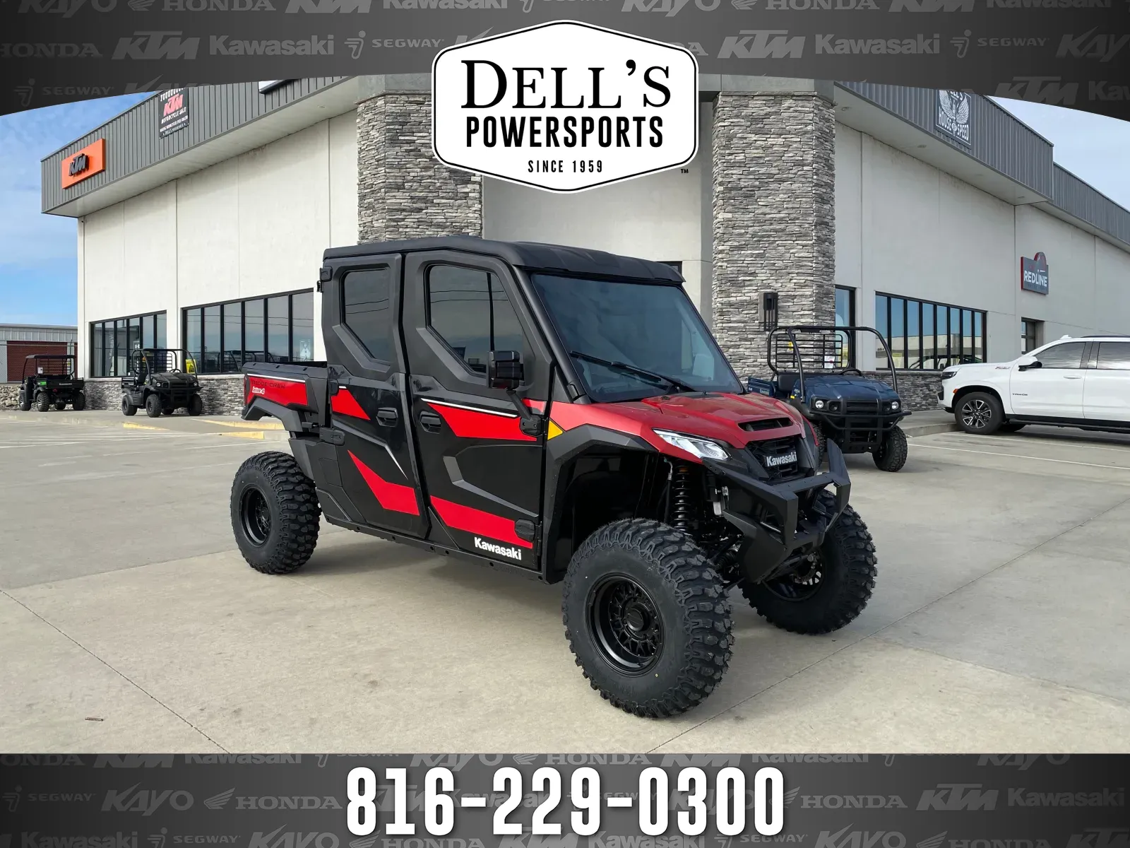 Red 2025 Kawasaki RIDGE Crew HVAC for sale in Grain Valley, MO