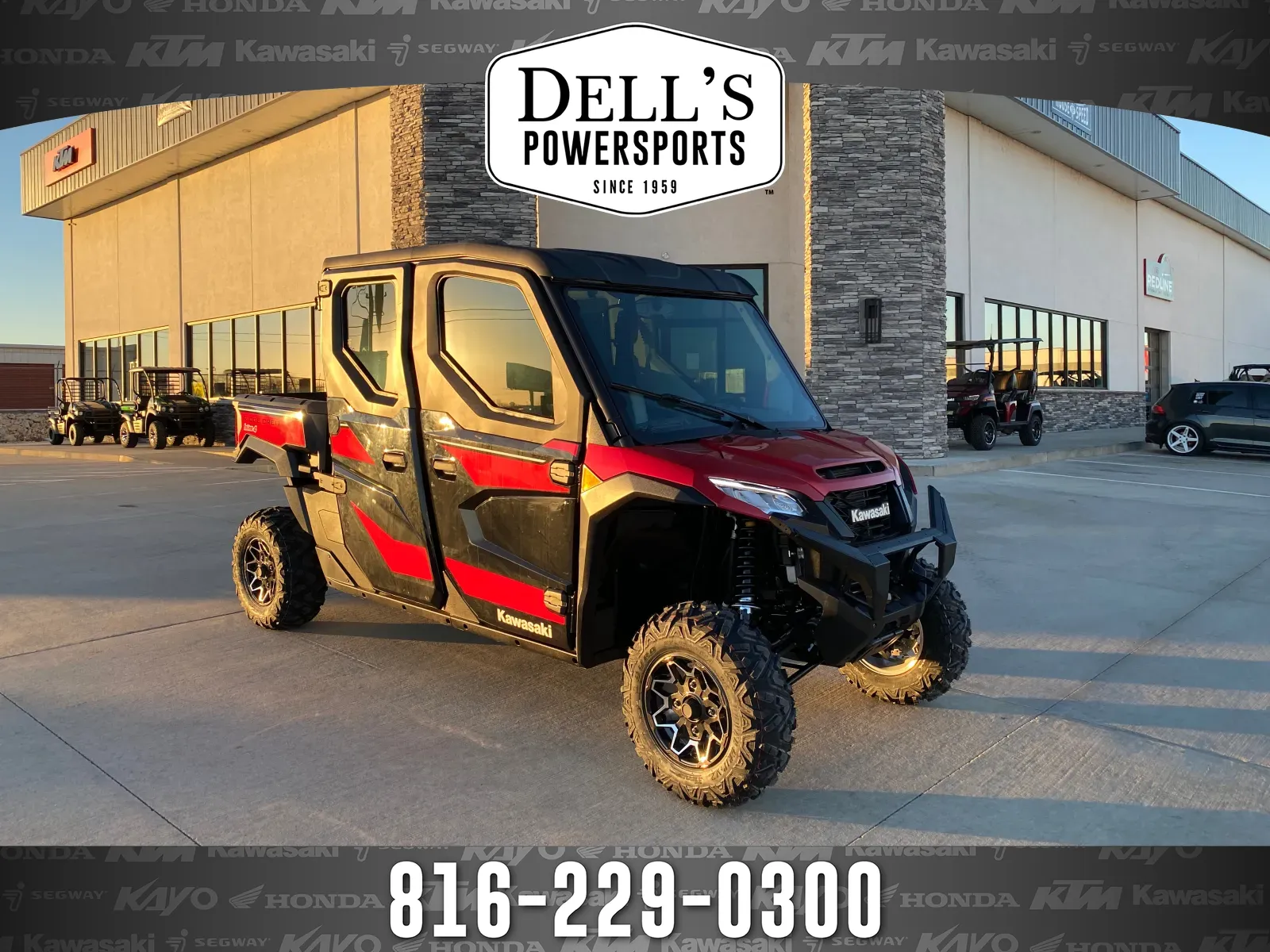 Red 2025 Kawasaki RIDGE Crew HVAC for sale in Grain Valley, MO