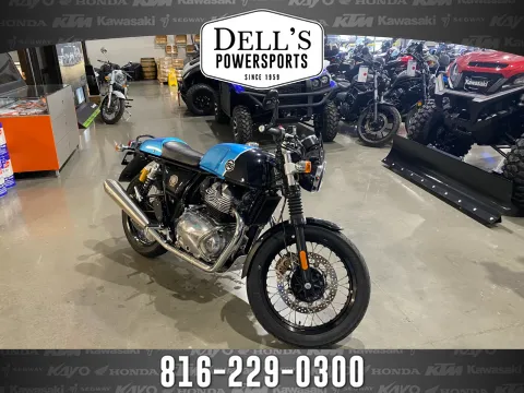 Blue 2022 Royal Enfield Twins Continental GT 650 for sale in Grain Valley, MO