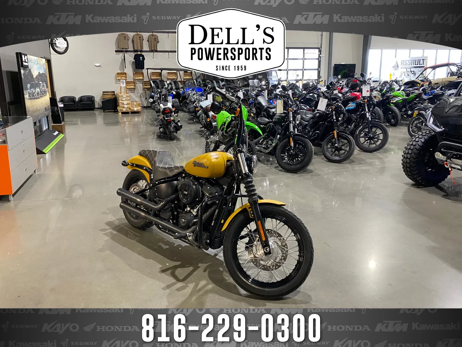 Yellow 2019 Harley-Davidson Softail Street Bob for sale in Grain Valley, MO