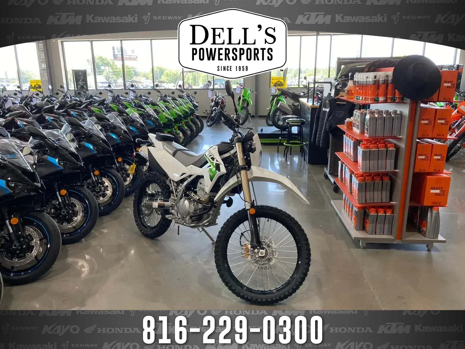 White 2026 Kawasaki KLX 300 for sale in Grain Valley, MO