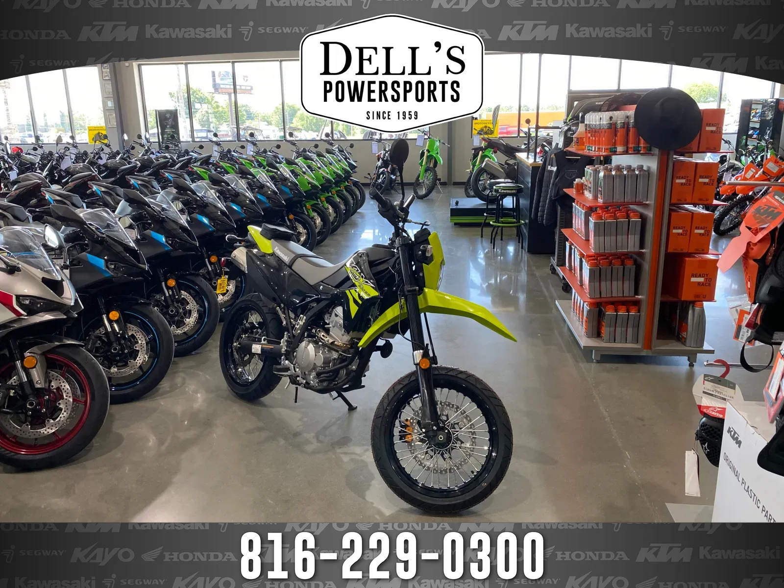 Green 2026 Kawasaki KLX 300SM for sale in Grain Valley, MO
