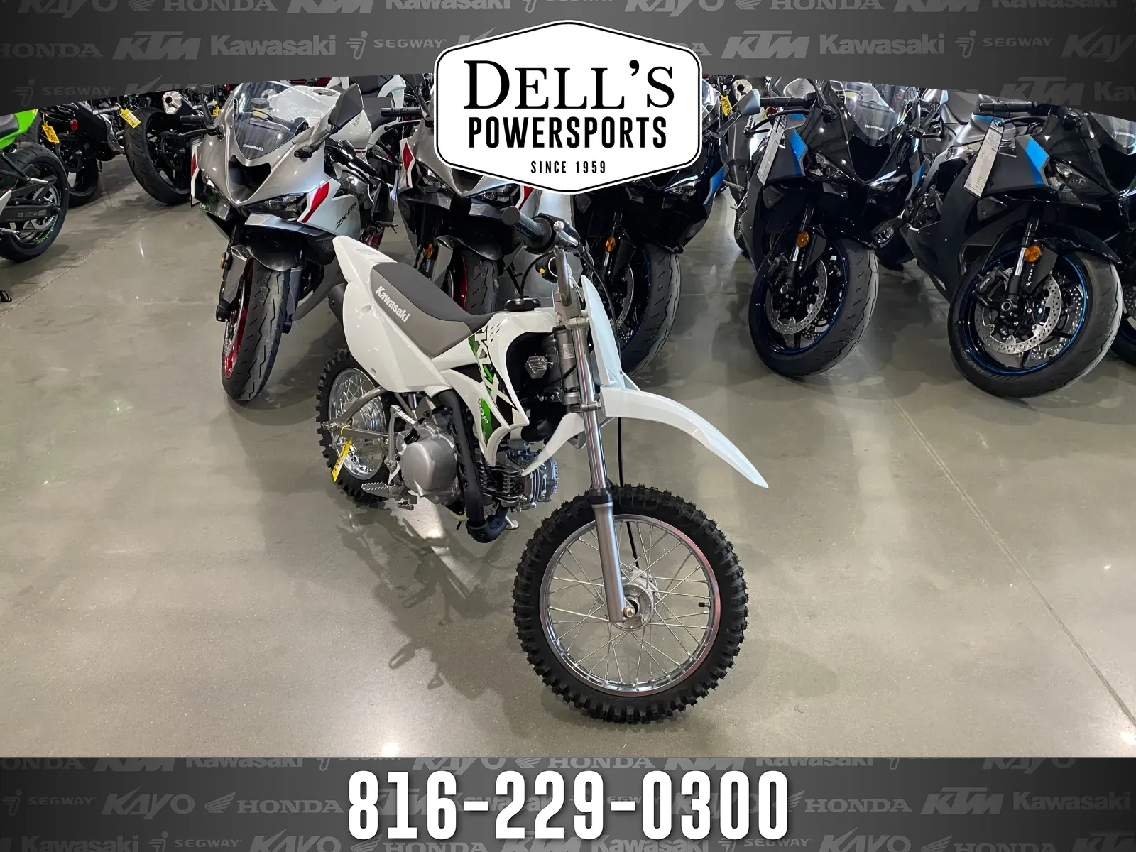 White 2026 Kawasaki KLX 110R for sale in Grain Valley, MO