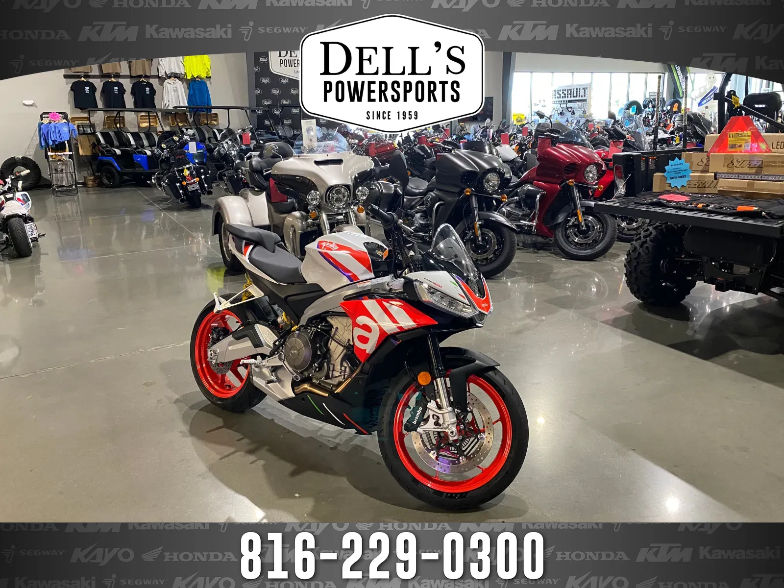 White 2024 Aprilia Tuono 660 Factory for sale in Grain Valley, MO