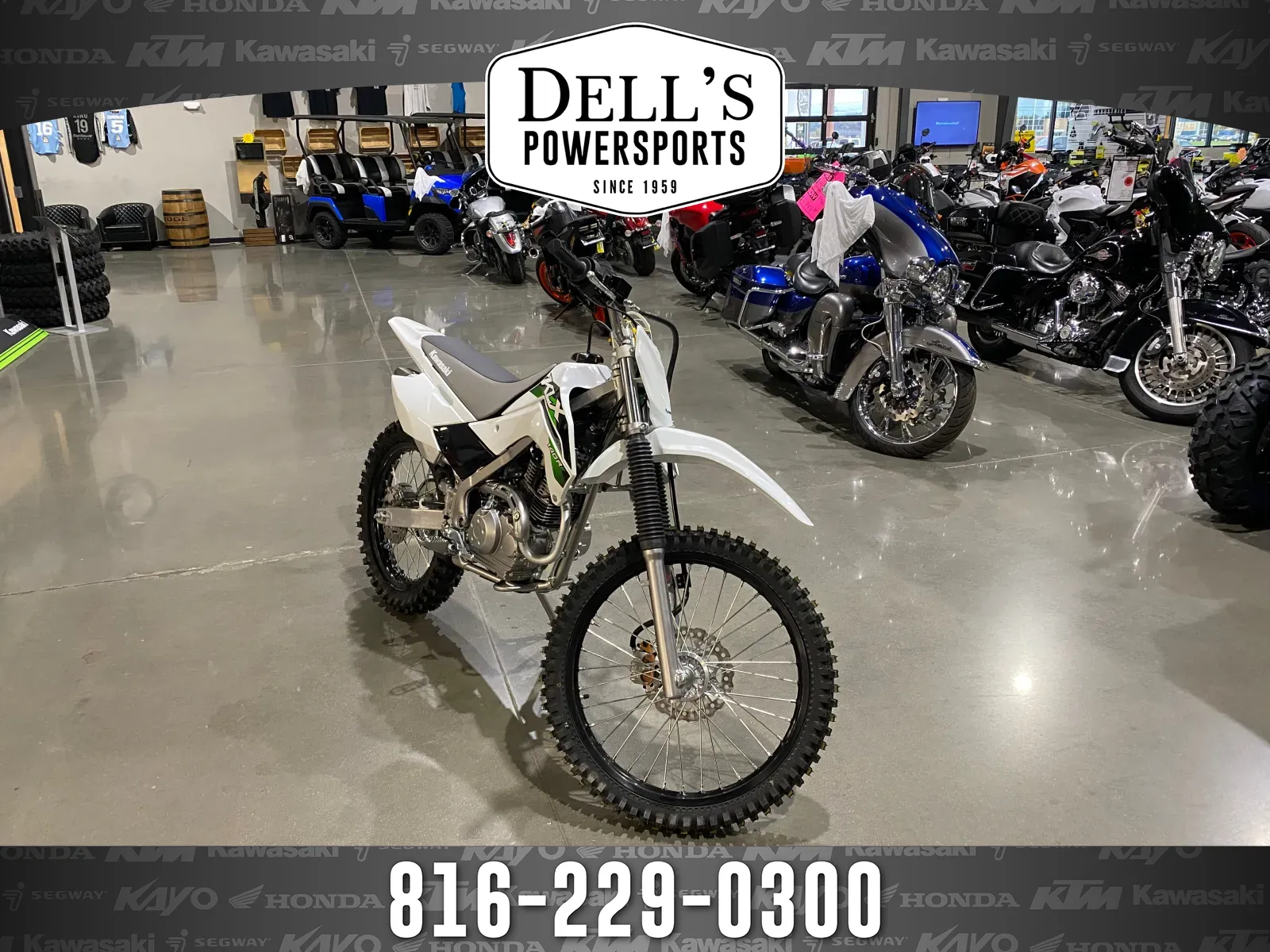 White 2026 Kawasaki KLX 140R F for sale in Grain Valley, MO