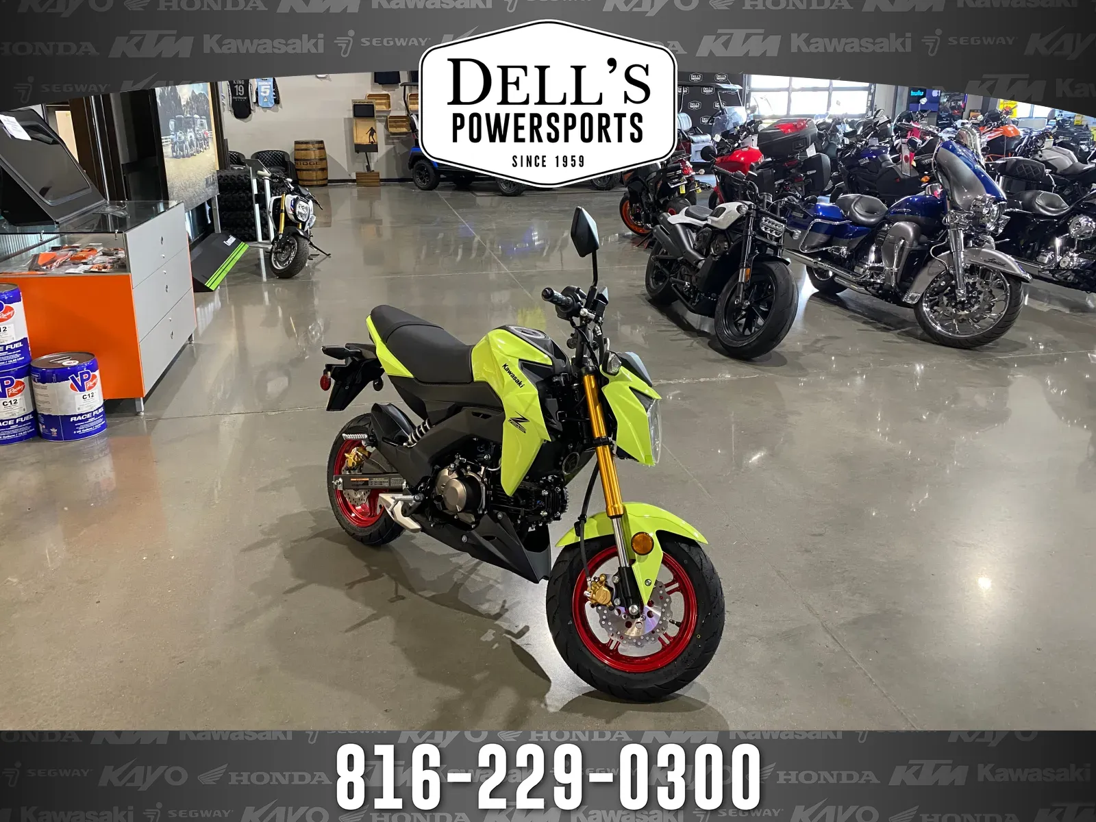Yellow 2026 Kawasaki Z125 PRO for sale in Grain Valley, MO