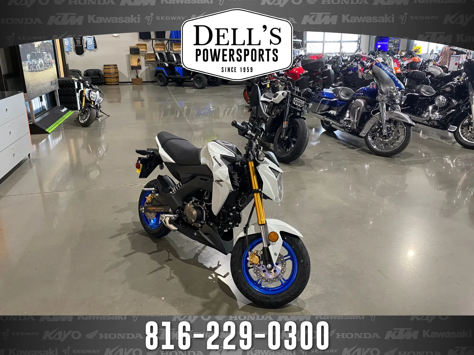 White 2026 Kawasaki Z125 PRO for sale in Grain Valley, MO