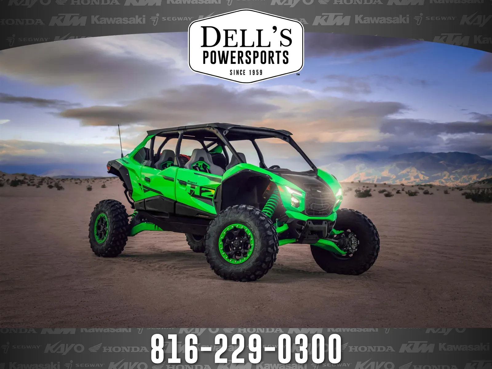 Green 2026 Kawasaki Teryx4 H2 Deluxe eS for sale in Grain Valley, MO