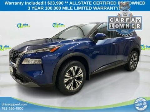 Blue 2023 Nissan Rogue SV for sale in Bloomington, MN