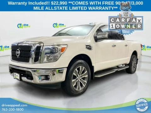 White 2017 Nissan Titan SL for sale in Bloomington, MN