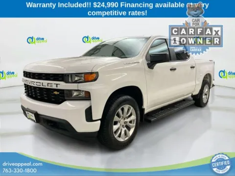 White 2019 Chevrolet Silverado 1500 Custom for sale in Bloomington, MN