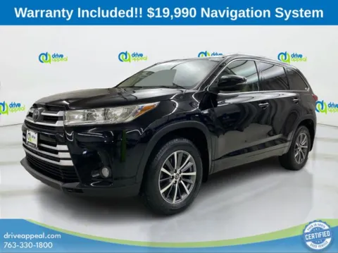 Black 2018 Toyota Highlander XLE for sale in Bloomington, MN