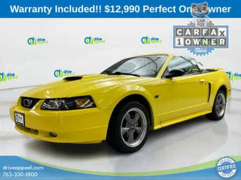 Yellow 2001 Ford Mustang GT for sale in Bloomington, MN