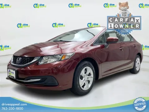 Red 2014 Honda Civic LX for sale in Bloomington, MN
