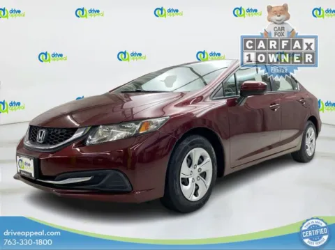 Red 2014 Honda Civic LX for sale in Bloomington, MN