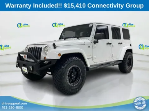 White 2013 Jeep Wrangler Unlimited Sahara for sale in Bloomington, MN