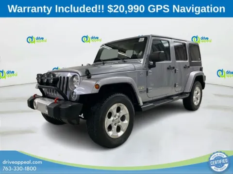 Silver 2014 Jeep Wrangler Unlimited Sahara for sale in Bloomington, MN