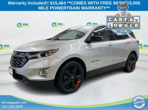 Silver 2018 Chevrolet Equinox LT for sale in Bloomington, MN
