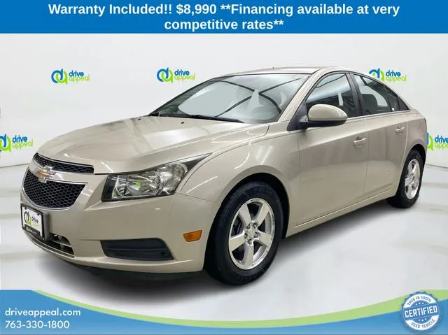 Silver 2013 Chevrolet Cruze 1LT for sale in Bloomington, MN