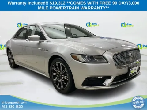 Silver 2017 Lincoln Continental Reserve for sale in Bloomington, MN