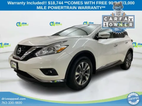 White 2017 Nissan Murano SL for sale in Bloomington, MN