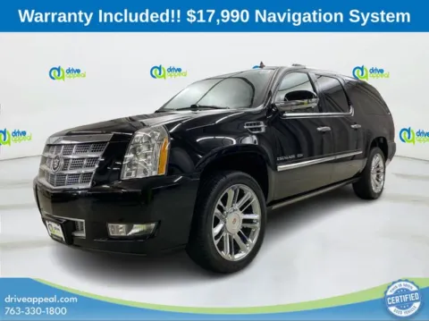 Black 2012 Cadillac Escalade ESV Platinum Edition for sale in Bloomington, MN