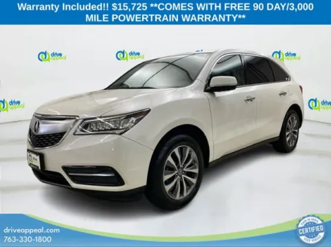 White 2016 Acura MDX 3.5L for sale in Bloomington, MN