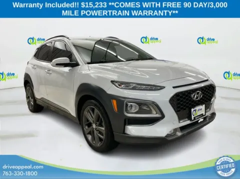 White 2018 Hyundai Kona Limited for sale in Bloomington, MN