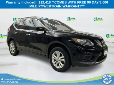 Black 2015 Nissan Rogue SV for sale in Bloomington, MN
