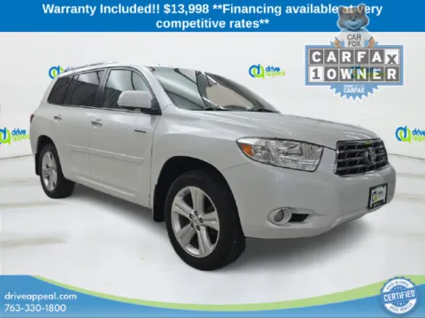 White 2009 Toyota Highlander Limited for sale in Bloomington, MN