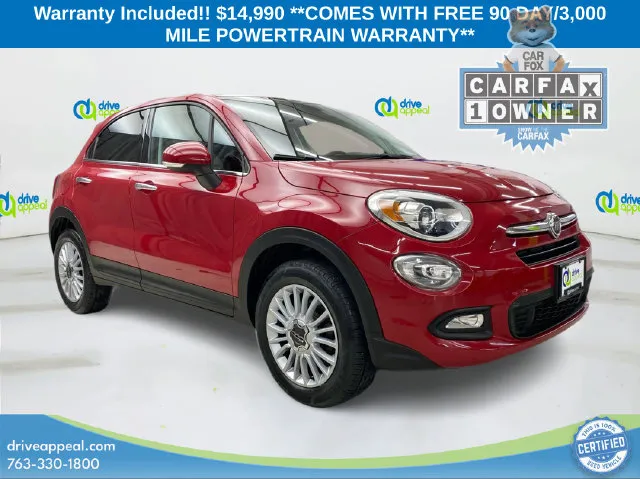 Red 2017 Fiat 500X Lounge for sale in Bloomington, MN
