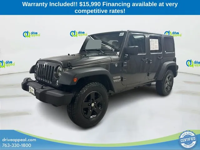 Gray 2017 Jeep Wrangler Unlimited Sport for sale in Bloomington, MN