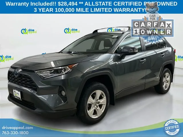 Gray 2021 Toyota RAV4 Hybrid XLE for sale in Bloomington, MN