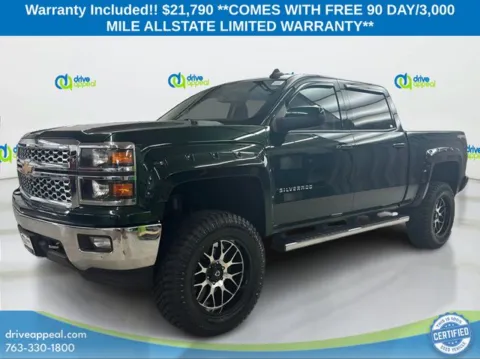 Green 2015 Chevrolet Silverado 1500 LT for sale in Bloomington, MN