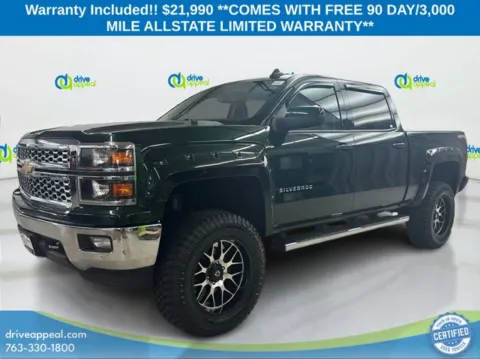 Green 2015 Chevrolet Silverado 1500 LT for sale in Bloomington, MN