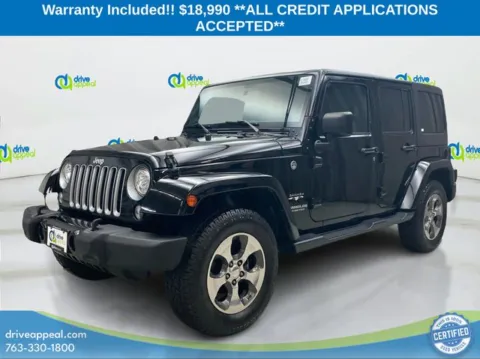 Black 2017 Jeep Wrangler Unlimited Sahara for sale in Bloomington, MN