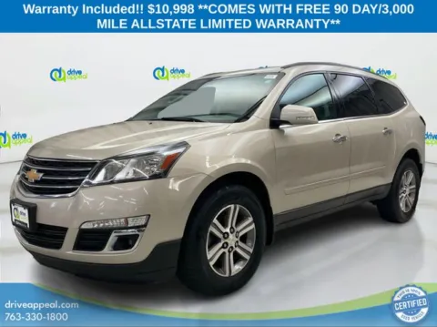 Silver 2016 Chevrolet Traverse LT for sale in Bloomington, MN