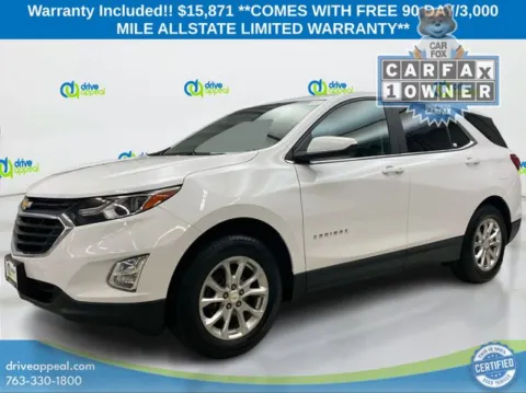 White 2021 Chevrolet Equinox LT for sale in Bloomington, MN