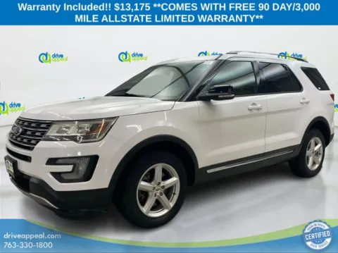 White 2016 Ford Explorer XLT for sale in Bloomington, MN