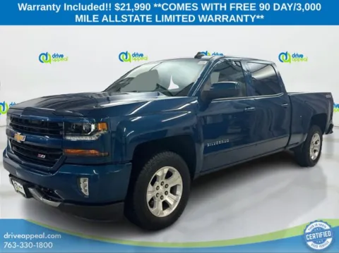 Blue 2018 Chevrolet Silverado 1500 LT for sale in Bloomington, MN