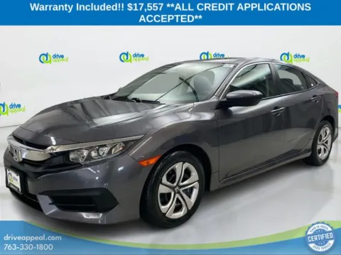 Gray 2017 Honda Civic LX for sale in Bloomington, MN
