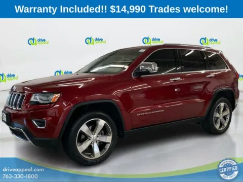 Red 2015 Jeep Grand Cherokee Limited for sale in Bloomington, MN