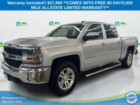 Silver 2018 Chevrolet Silverado 1500 LT for sale in Bloomington, MN
