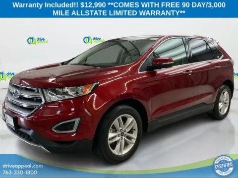 Red 2018 Ford Edge SEL for sale in Bloomington, MN